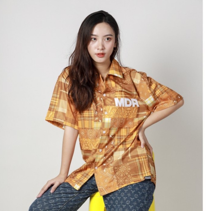 Áo Sơ Mi Nam Nữ Tay Ngắn Form Rộng Kiểu Đẹp Thời Trang Phong Cách Hàn Quốc Local Brand M Midori