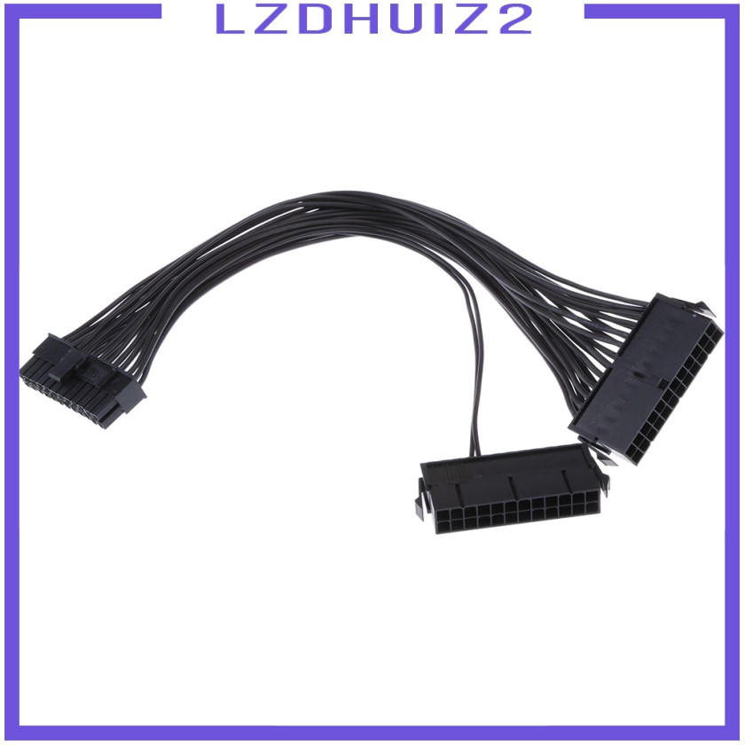 Dây Cáp Nối Dài Nguồn Điện Đồng Bộ Les Fleurs ATX 24 Pin PSU Kép