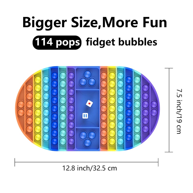 Đồ Chơi Bàn Cờ Bấm Xả Stress 13In Nhiều Màu Sắc Cho Trẻ Em Plus