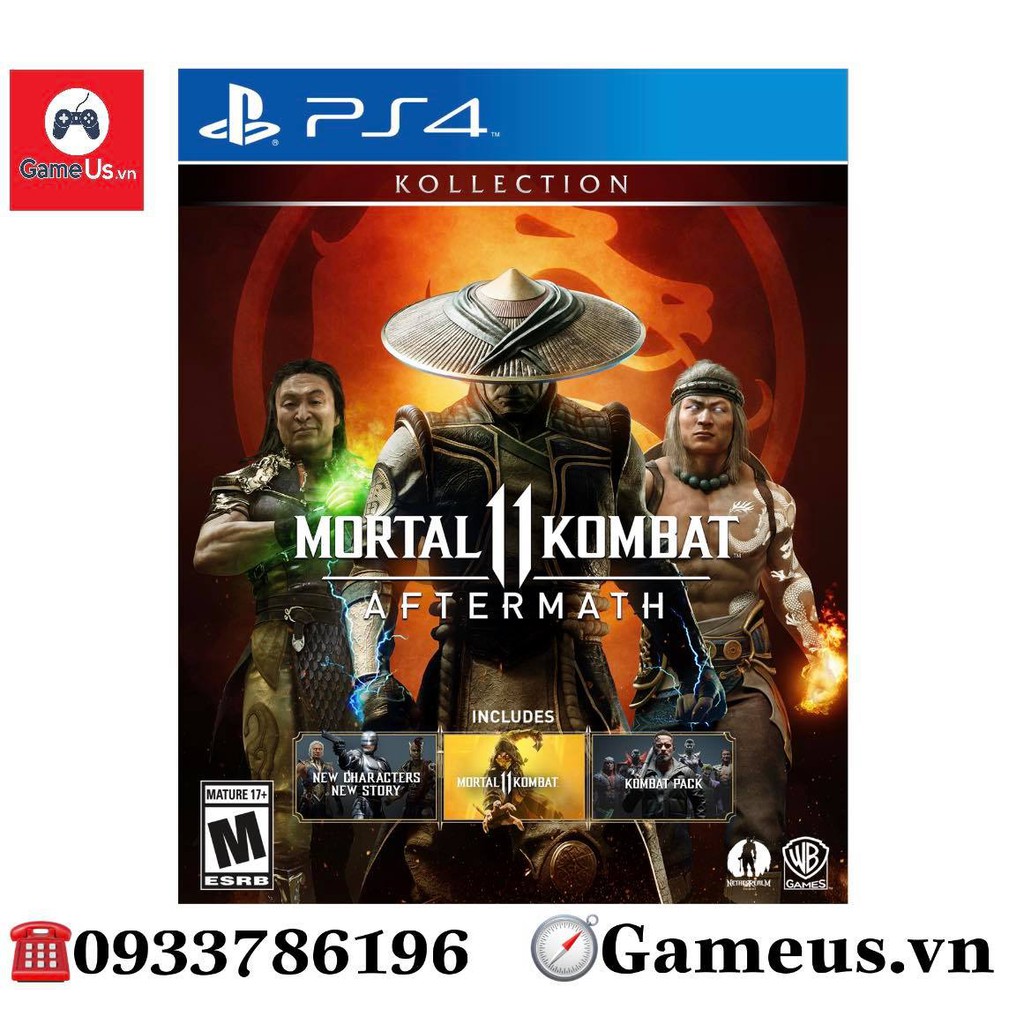 Đĩa Game PS4 Mortal Kombat 11: Aftermath Hệ Us