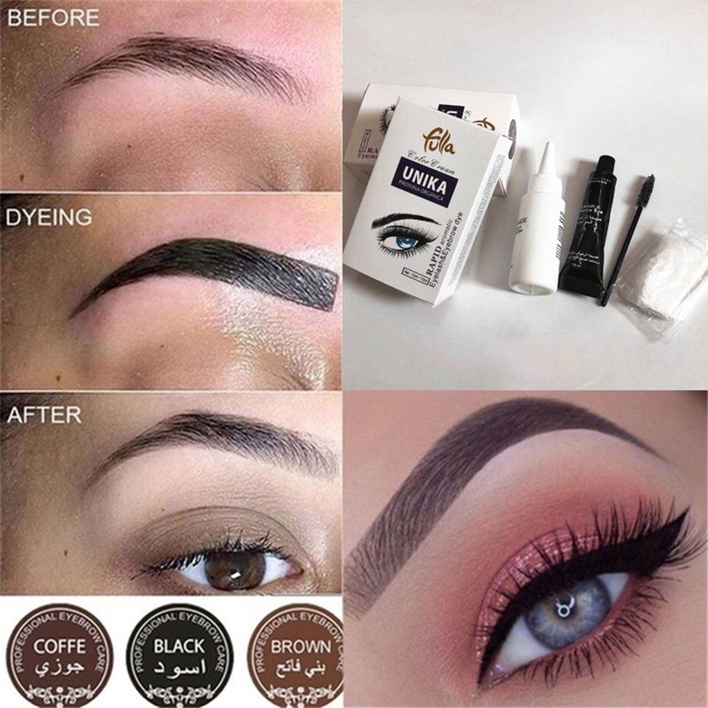 DIACHAVN Kem Nhuộm Lông Mày Chống Thấm Nước Lâu Trôi