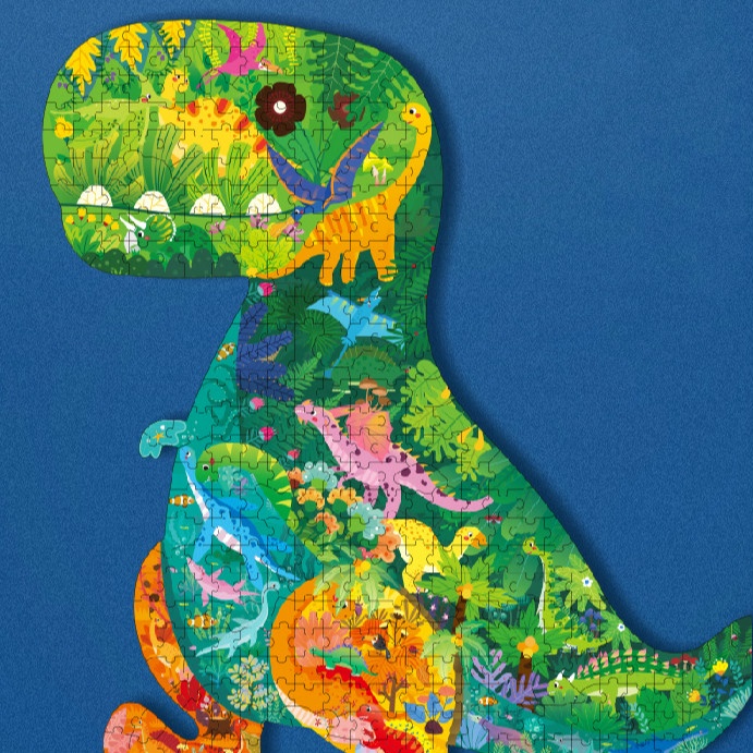 Animal Dinosaur Dolphin Unicorn Wooden Puzzle Jigsaw, Best Gift for Adults and Kids, Unique Shape Jigsaw Family Party Game