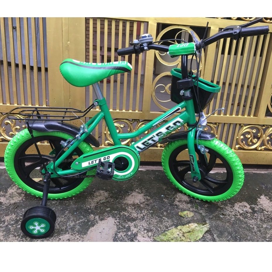 Xe đạp trẻ em 2 bánh LET'S GO cho bé trai,gái 2-3-4-5 tuổi Size 12-14inch