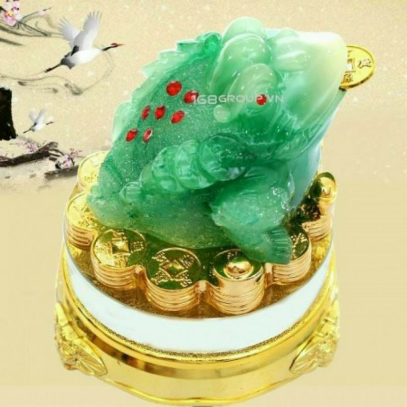 Phong Thủy Cóc Ngậm Đồng Ti.ền Xoay