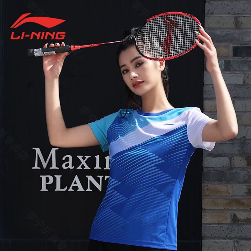 Li Ning Bộ Áo Thun Tay Ngắn Và Quần Short Thể Thao Đánh Cầu Lông Nhanh Khô Cho Nam Và Nữ