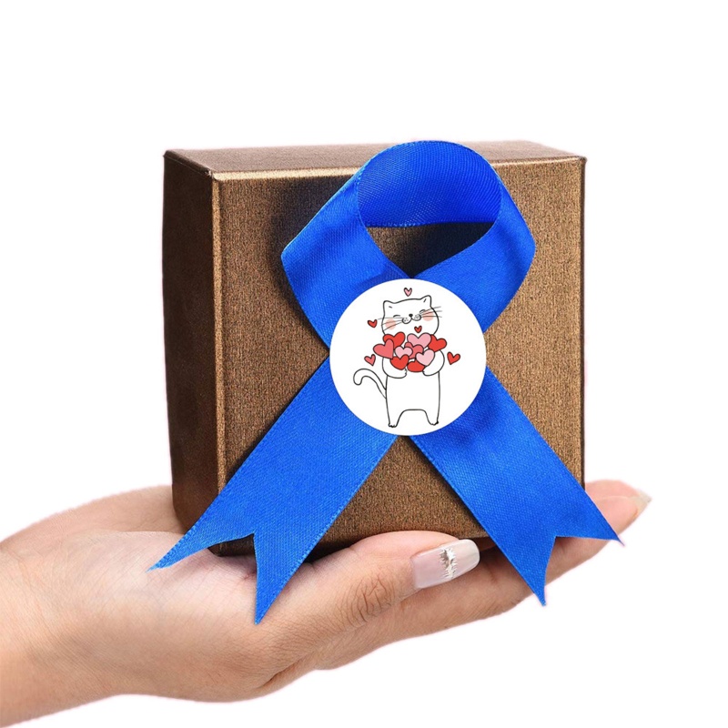 Cuộn 500 Nhãn Dán Hình Động Vật Hoạt Hình Đáng Yêu