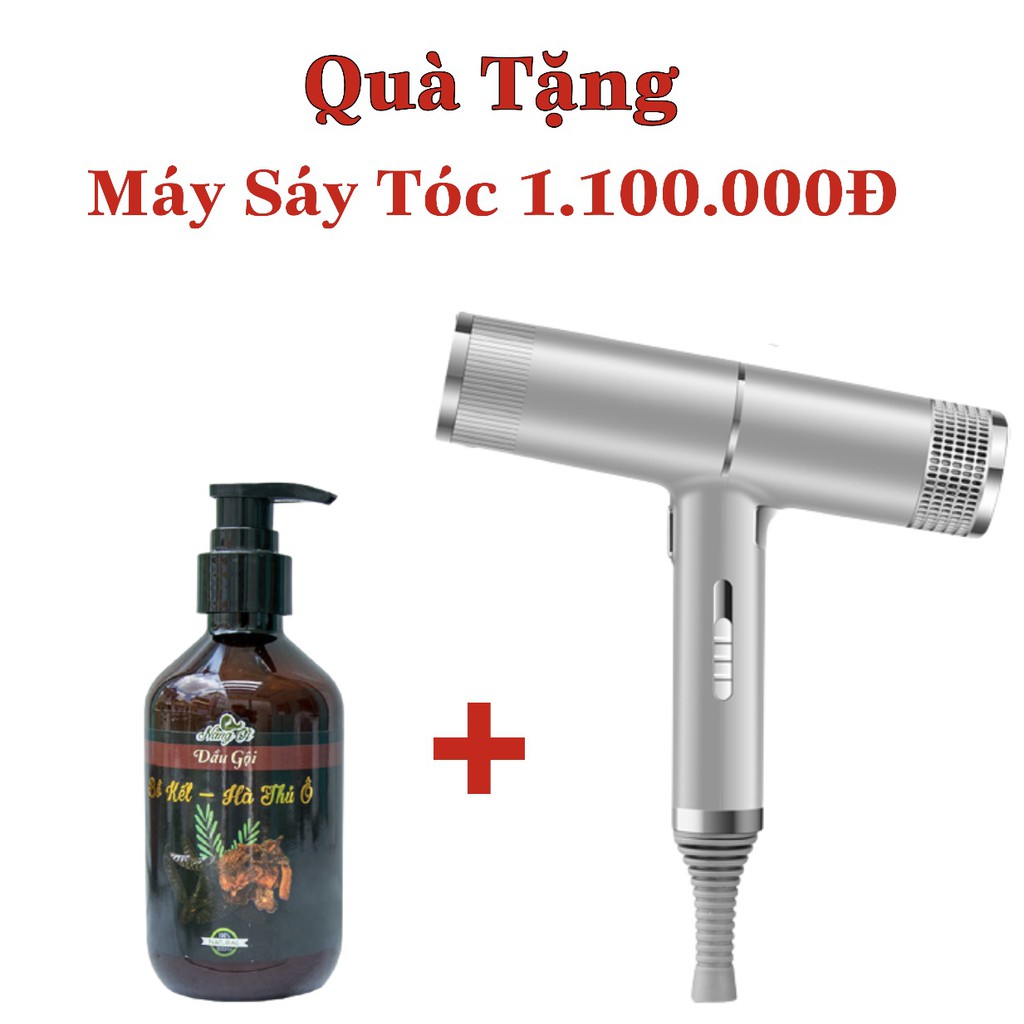 Mua Combo 10 Dầu Gội Bồ Kết Hà Thủ Ô Nàng Ơi Tặng Máy Sáy Tóc Chuyên Nghiệp Juno Hair TD2021