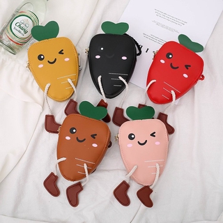 TÚI ĐEO CHÉO TÚI LÌ XÌ CÀ RỐT CUTE CHO BÉ
