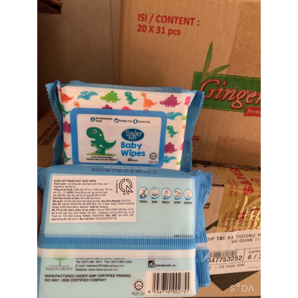 Combo 12 Gói Khăn Ướt Tender Soft