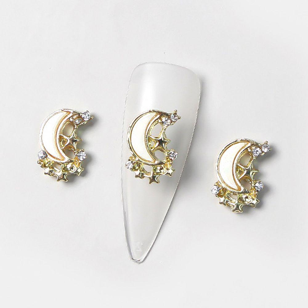 Phụ Kiện Trang Trí Móng Tay Xinh Xắn|Phụ Kiện Trang Trí Móng Tay 3D Hình Nơ / Mặt Trăng / Giọt Nước Thời Trang Sang