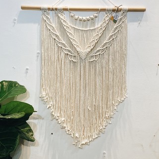 Rèm macrame treo tường họa tiết 03