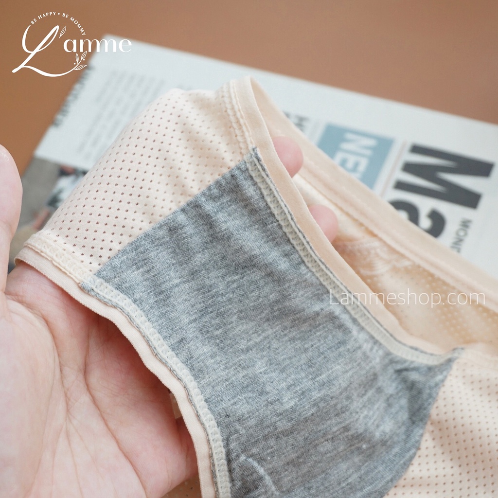 Quần lót Set 5 quần thun lạnh chất thun cotton lạnh mặc nhẹ mát, cạp chéo ren mềm không hằng by LAMME