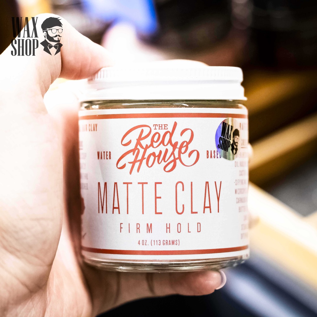 Sáp Vuốt Tóc Matte Clay - The Red House ⚡[Chính Hãng]⚡ Siêu Giữ Nếp tới 24 Tiếng, Tặng Kèm Pre-Styling Oil và Lược