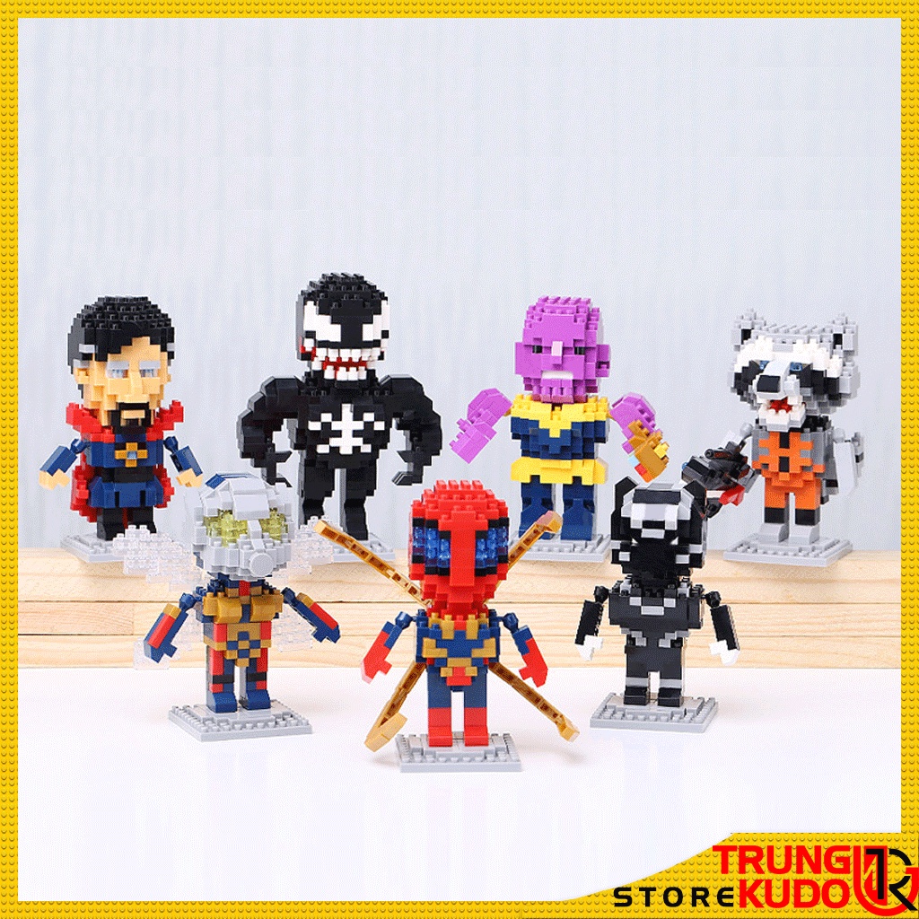 Mô hình Siêu Anh Hùng dạng Đồ chơi xếp hình Siêu nhân    Mô Hình Marvel DC