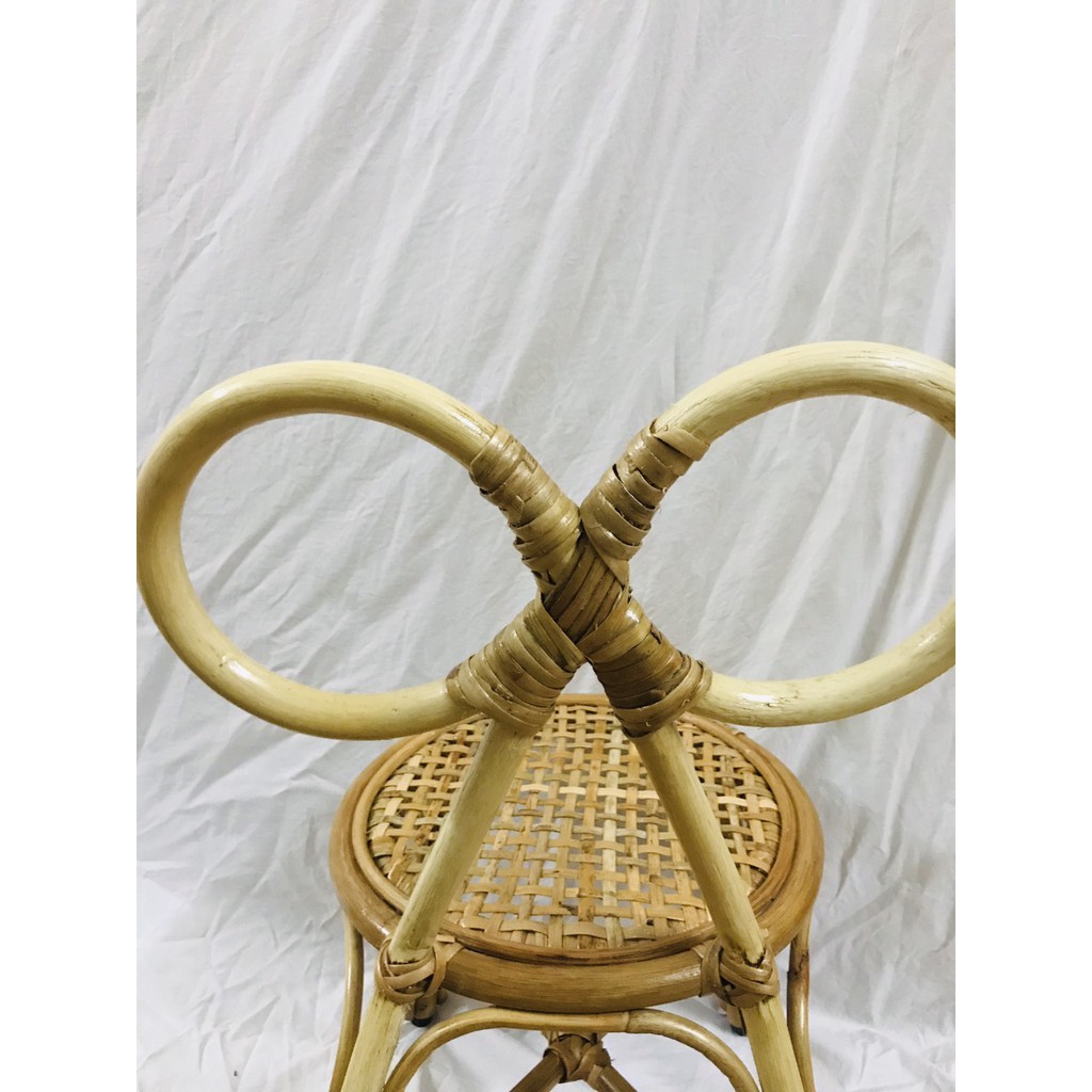 Ghế mây NƠ siêu xinh dành cho bé - Rainbow Chairs for kids ,có ảnh thật Kích Thước Cao ghế 60 cm rộng mặt ngồi 30 cm | BigBuy360 - bigbuy360.vn