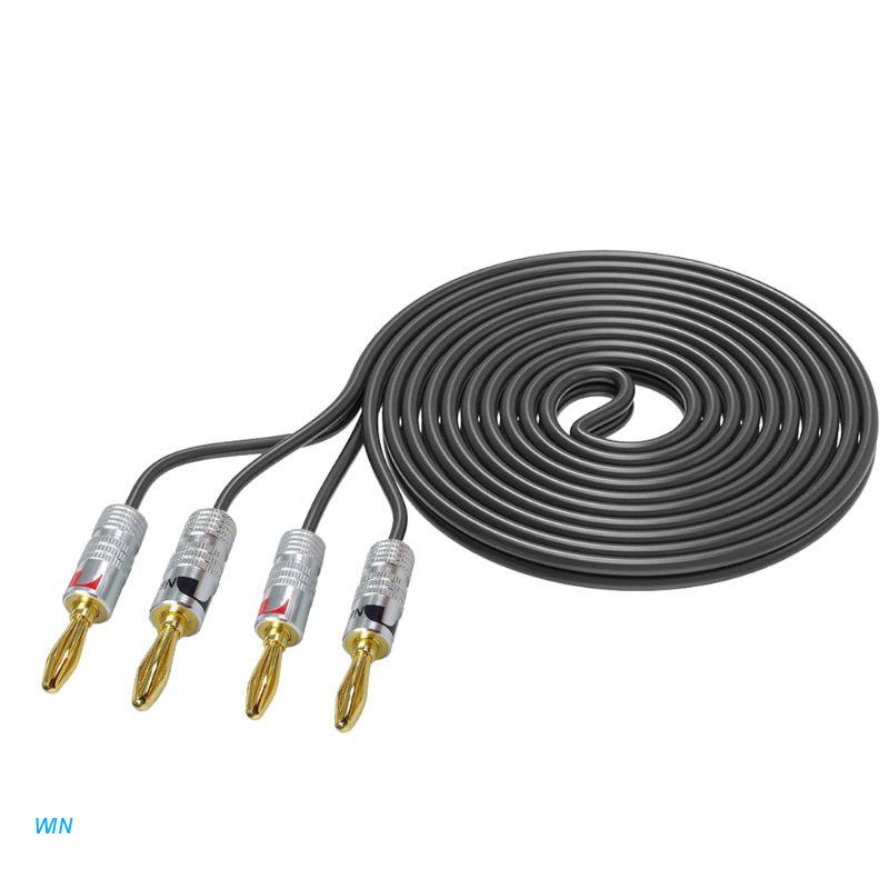 Dây cáp loa khuếch đại âm thanh 3M Hifi kèm phích cắm chuối chuyên dụng