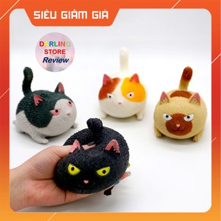 Mèo chút giận silicon đồ chơi mô hình con mèo giảm stress hiệu quả 