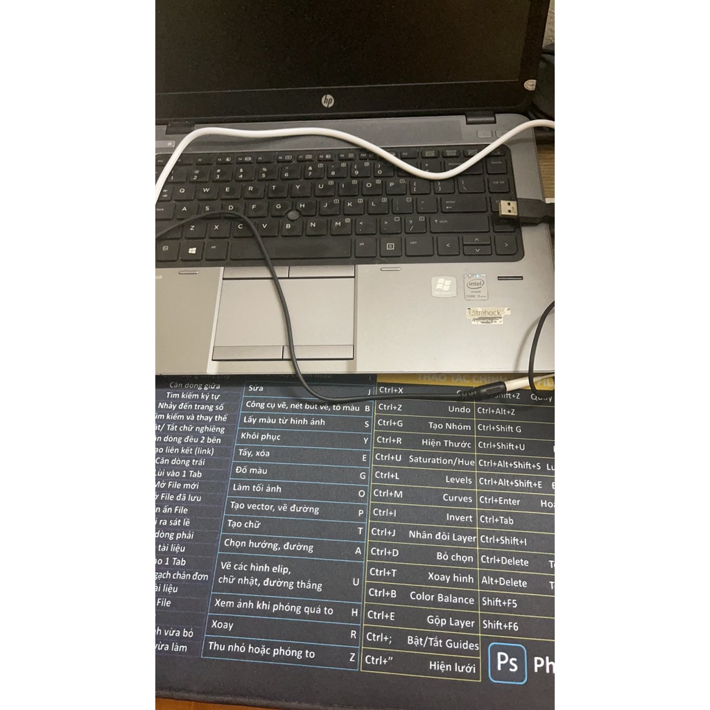 Tấm lót Chuột, bàn di chuột, đế da, kích thước 30x80cm [FREESHIP] - Phím tắt văn phòng tiện lợi