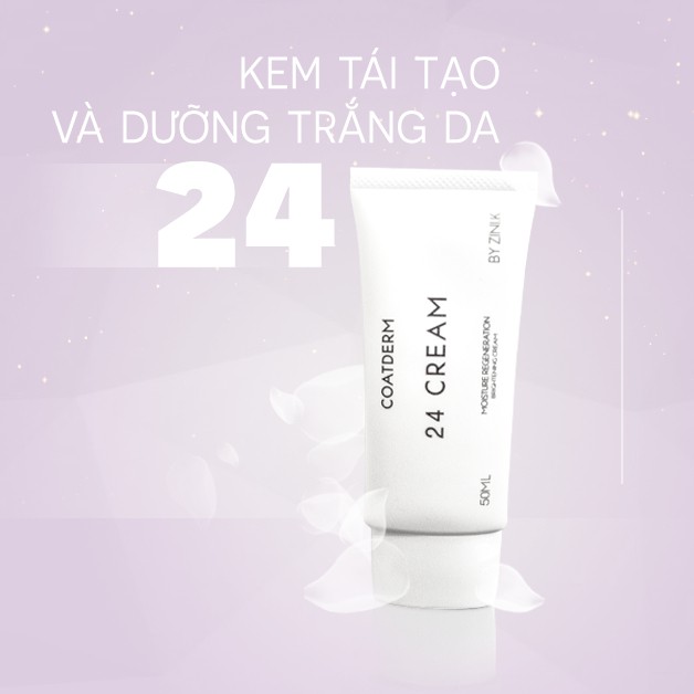 Kem tái tạo và dưỡng trắng Hàn Quốc Coatderm 24 Cream 50ml - Hàng chính hãng