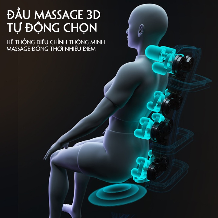 Ghế Massage Toàn Thân S8 Plus Công Nghệ Nhật Màn Hình LCD Tiếng Việt - Bảo Hành 5 Năm
