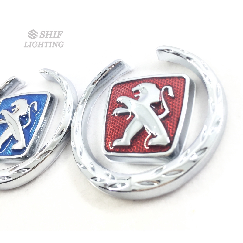 Miếng dán kim loại trang trí xe hơi hình logo PEUGEOT
