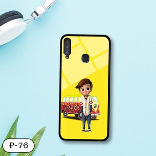 Ốp lưng kính 3D Samsung A20s- hình cute