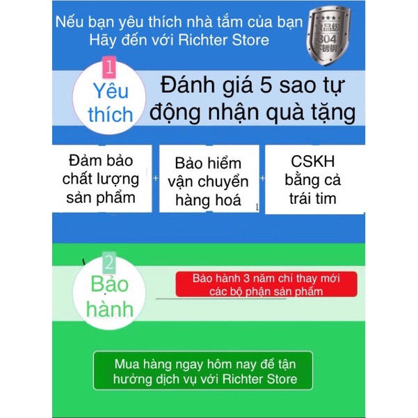 Bát sen tắm Inox 304 Richter phun mưa nhà tắm 25x25 dáng vuông,tròn, 1 đổi 1 trong 7 ngày bảo hành 12 tháng