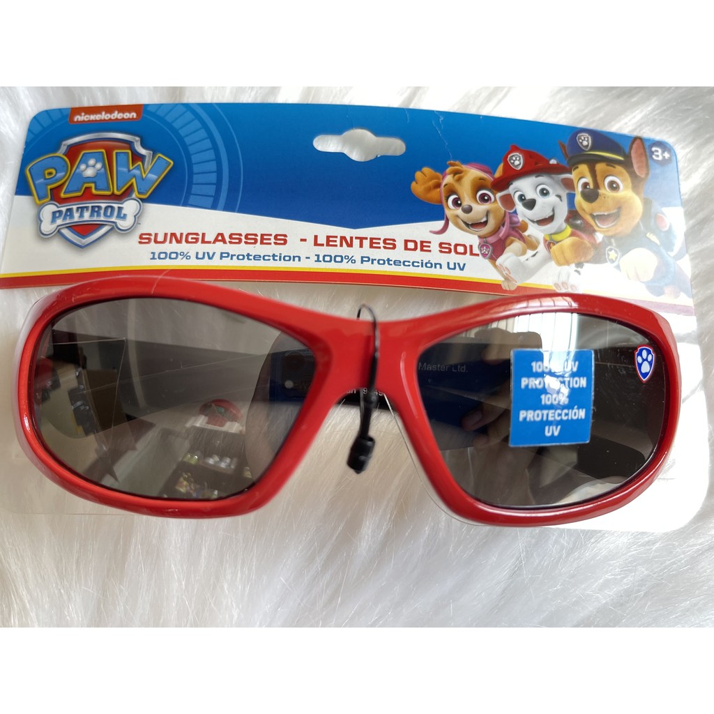 [Mắt Kính cho Bé] Boys' PAW Patrol Sunglasses - Black/Red