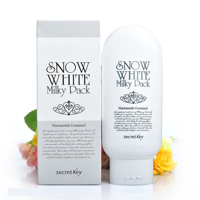 Dưỡng trắng da mặt và body cao cấp Snow White Milky Pack, cam kết kích 2-4 tone [chính hãng Hàn Quốc ]