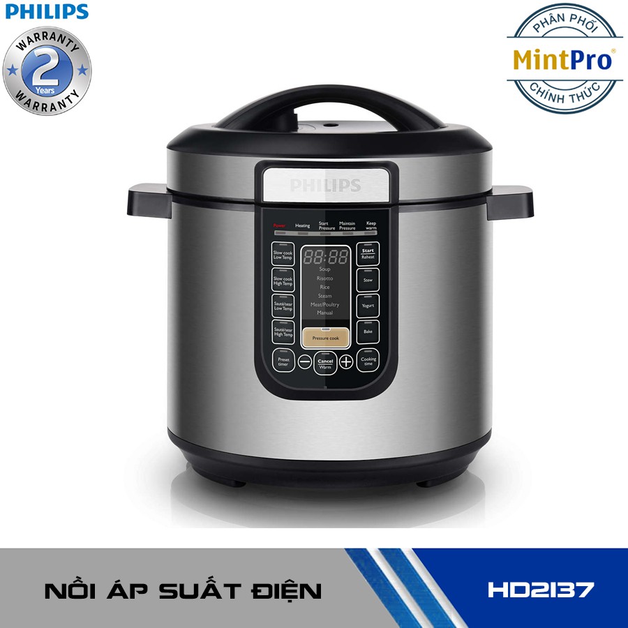 Nồi áp suất điện Philips HD2137/65 6 lít