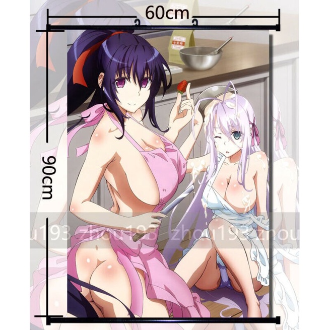 Áp Phích Treo Tường Trang Trí 60*90cm In Hình Nhân Vật Anime High School dxd