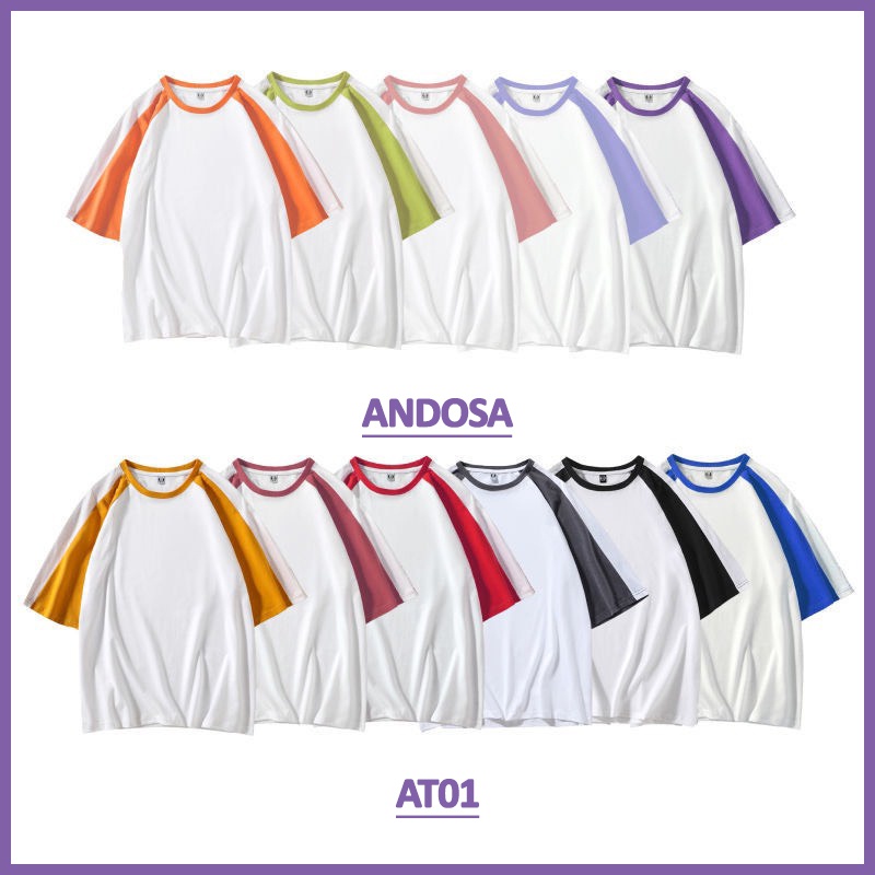 Áo thun nam nữ tay lỡ form rộng unisex cotton đẹp hàng Quảng Châu ANDOSA AT02