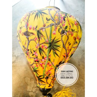 [Rẻ vô địch] Đèn lồng hội an_Đèn lồng Họa Tiết Trúc & Én_Size 45cm, 60cm_Tròn, Tỏi