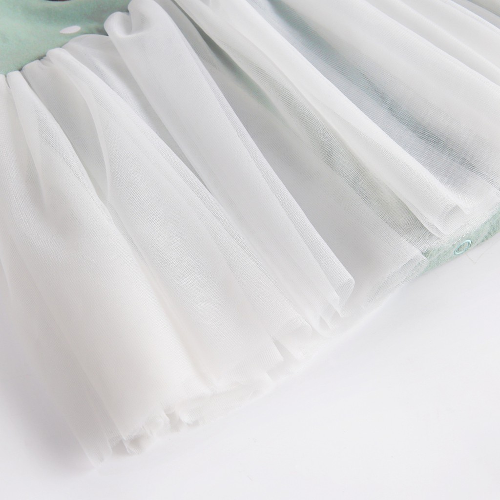 Áo liền thân Sanlutoz họa tiết chú gấu xinh xắn cho bé gái