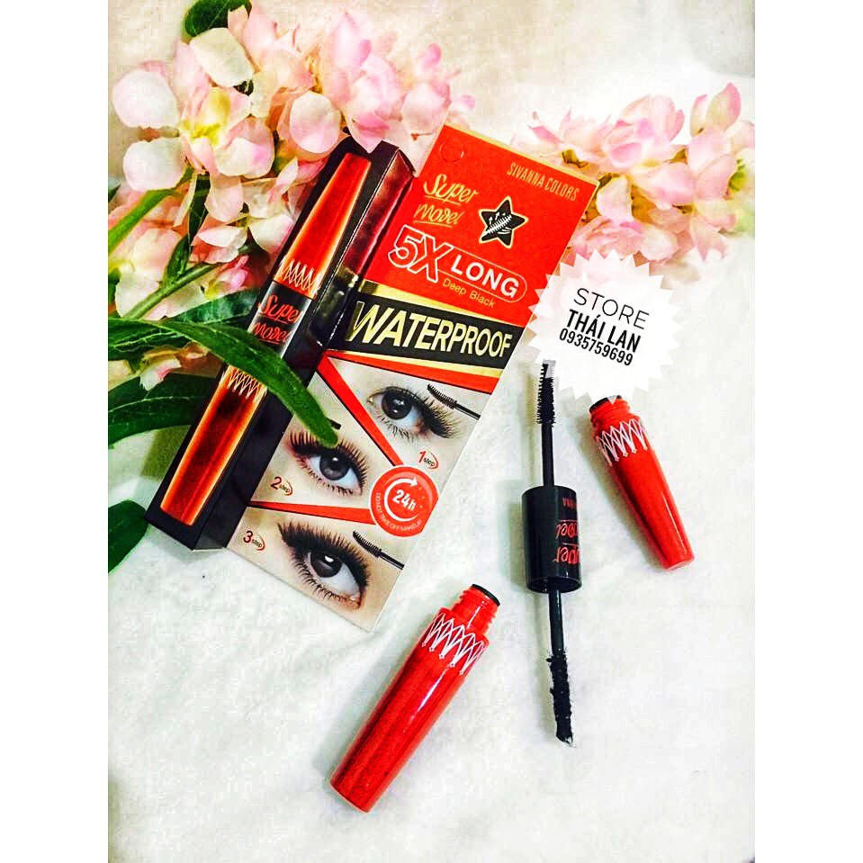 [SaleSậpSàn – FreeShip] MASCARA SUPPER 5X model long deep black mi - siêu dài, bền màu, chống nước