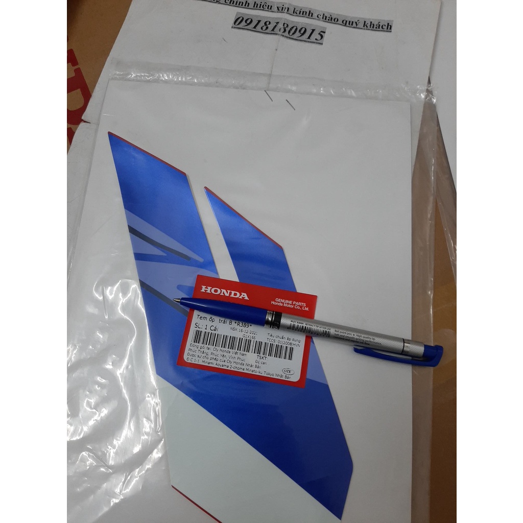 tem yếm tem sườn winner x 2022 2023 v3 hrc màu đỏ honda
