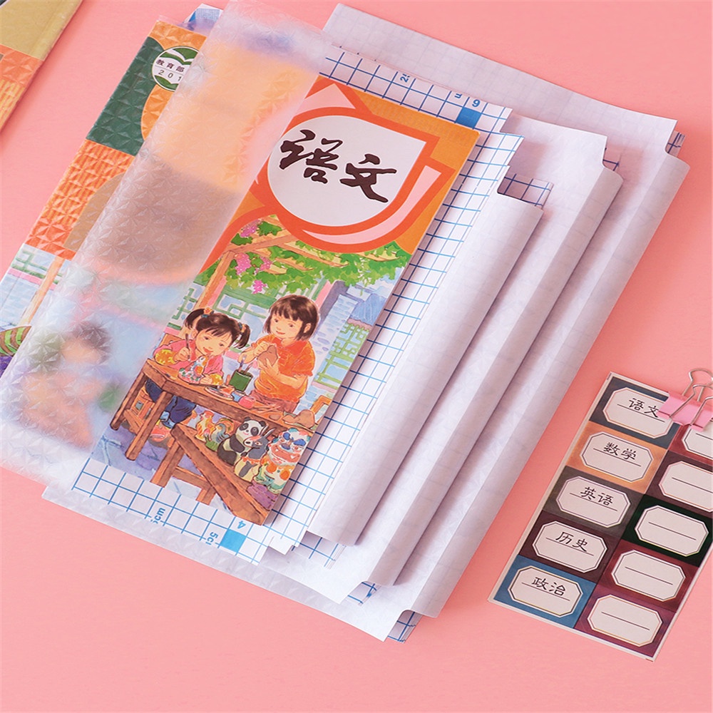 Bộ 30/10 Miếng Dán Trong Suốt Mặt Nhám Chống Thấm Nước Cho Học Sinh