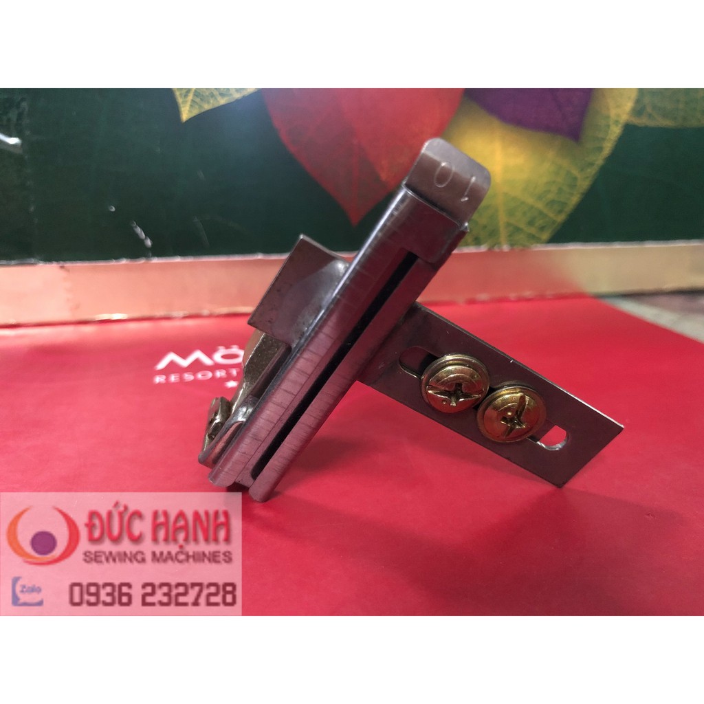 Cử hàn chân vịt dây vào 20mm-10mm hoặc 10mm-10mm dùng máy 1kim máy may (khâu) công nghiệp