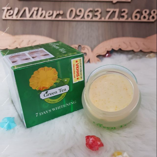 [SĨ] COMBO 12 HỘP KEM GREEN TEA TRÀ XANH TRẮNG DA NGỪA MỤN NÁM