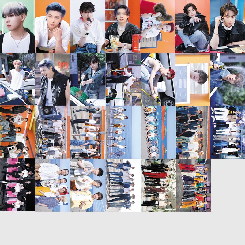 Set 55 Tấm Thẻ Ảnh In Hình Nhóm Nhạc BTS
