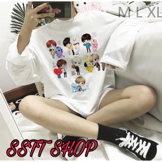 (Tặng ảnh BTS)Sweater BTS BT21 chibi