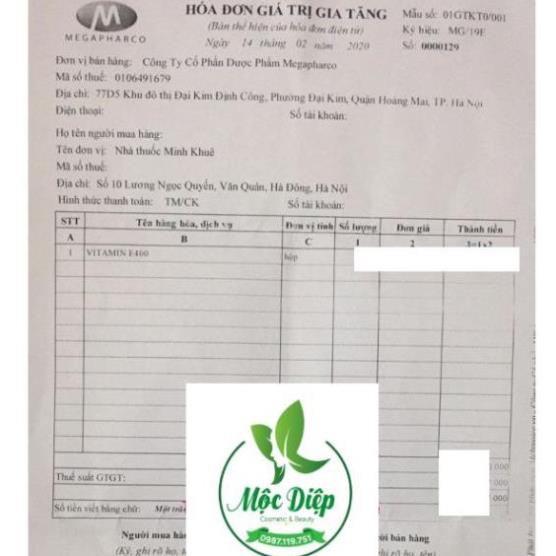 Viên uống đẹp da Vitamin E  - Nhà thuốc Amipharma