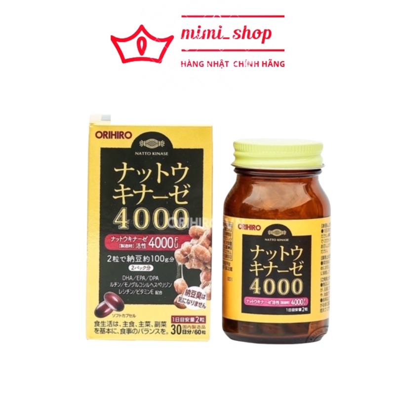 Viên uống chống đột quỵ 4000 FU Orihiro 60 viên Nhật Bản