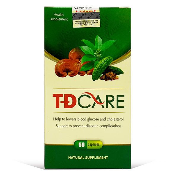 TĐCARE – Hỗ trợ điều trị tiểu đường (Lọ 60 viên)