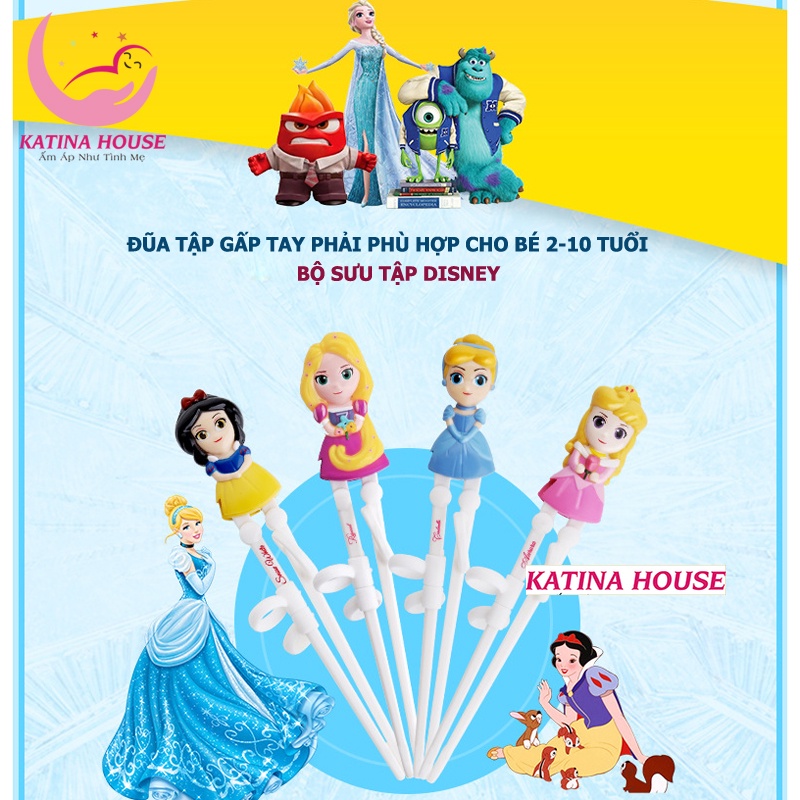 Đũa tập ăn cho bé chính hãng hoạt hình Disney Marvel 3D siêu ngộ nghĩnh đáng yêu