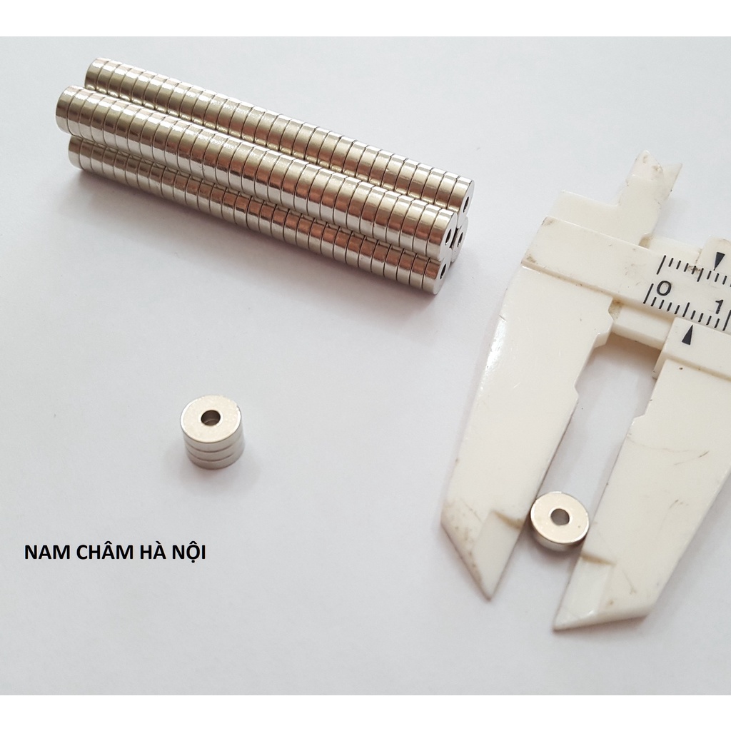 Nam châm câu cá nhựa có lỗ để xỏ dây câu, các loại kích thước