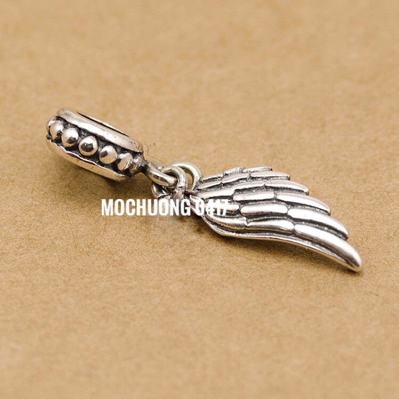 [GIÁ BUÔN] Charm bạc treo cánh Thiên thần cực đẹp - Hàng bạc loại 1 PH581