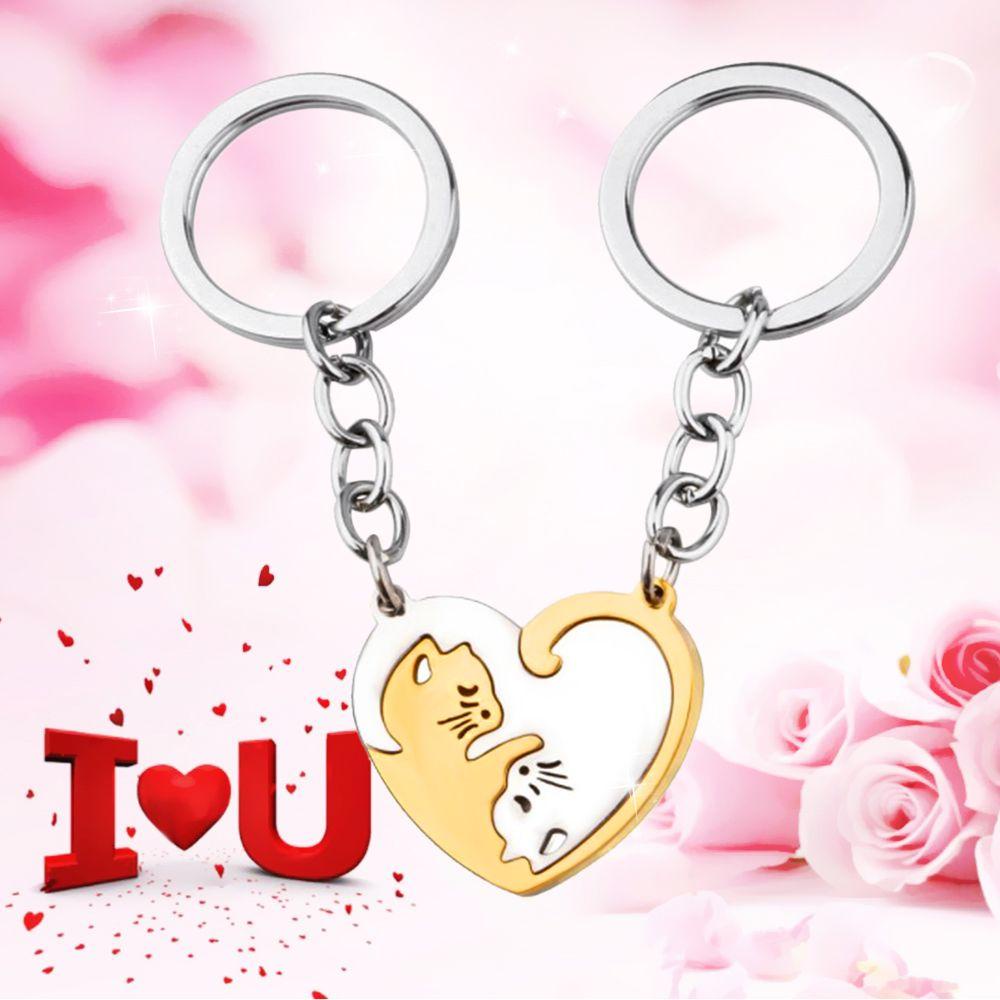 DIACHAVN Set 2 Móc Khóa Hình Mèo Dễ Thương