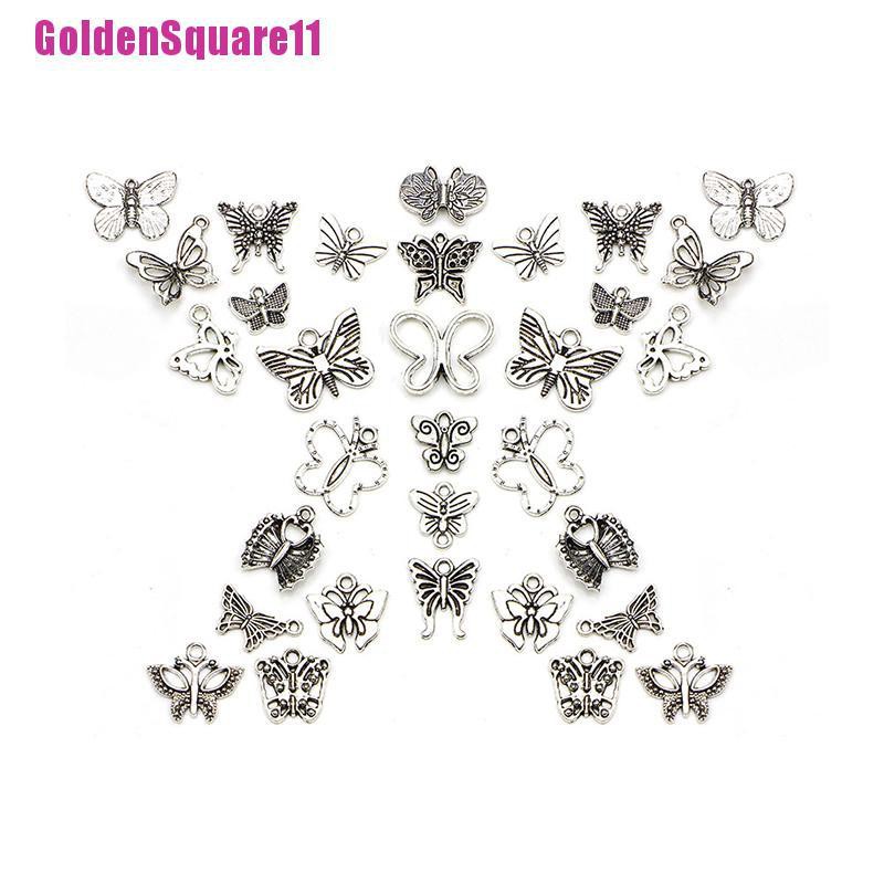 Set 60 Mặt Dây Chuyền Bạc Tây Tạng Hình Bướm