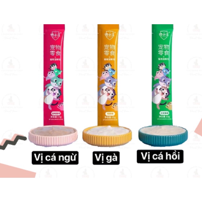 Combo 10 thanh súp thưởng cho mèo Shizuka/ Cat food/ Pet snack thanh 15g